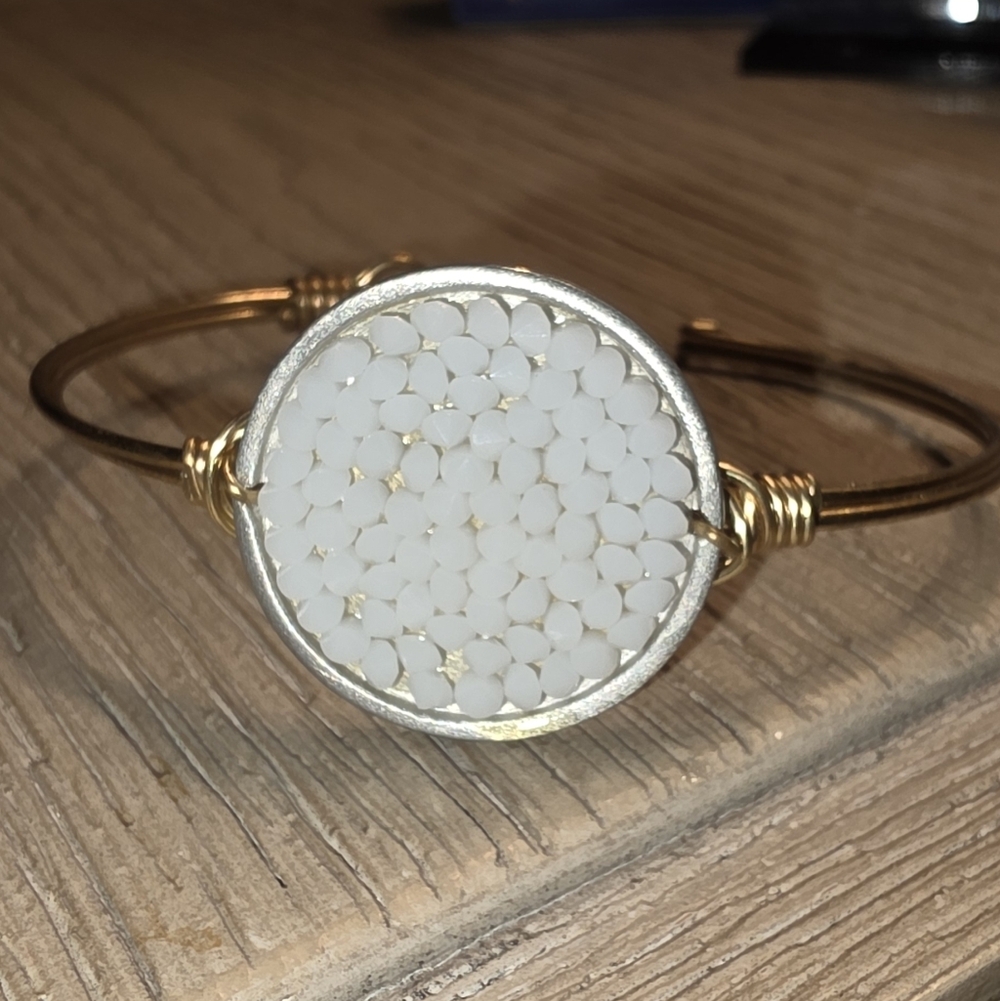 Gold and White Statement BRACELET!